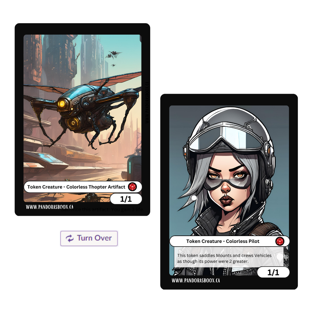 Pilot/Thopter Double-Sided Token [Pandora's Tokens] (promos)