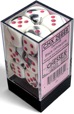 12 16mm D6 Gemini Black-white/pink CHX26663