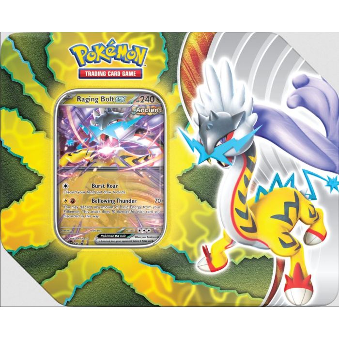 Pokemon Paradox Destinies Tin: Raging Bolt (Sept 06)