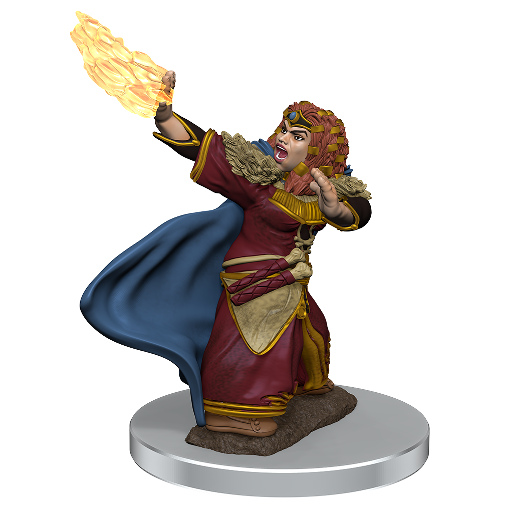 Icons of the Realms: Dwarf Wizard Female Premium Figure | Pandora's Boox