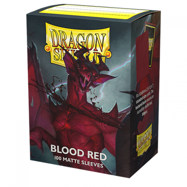 Dragon Shield Matte (100 pk) Blood Red