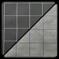 Chessex: Reversible Battlemat 1'' Square 23.5" x 26" Black / Grey CHX96480