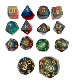 Prismatic Spray DCC RPG dice