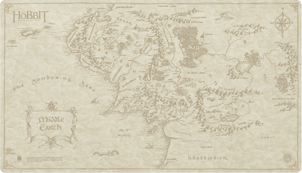UG PLAYMAT The Hobbit Map - Sophoskin The Hobbit Map, Middle Earth
