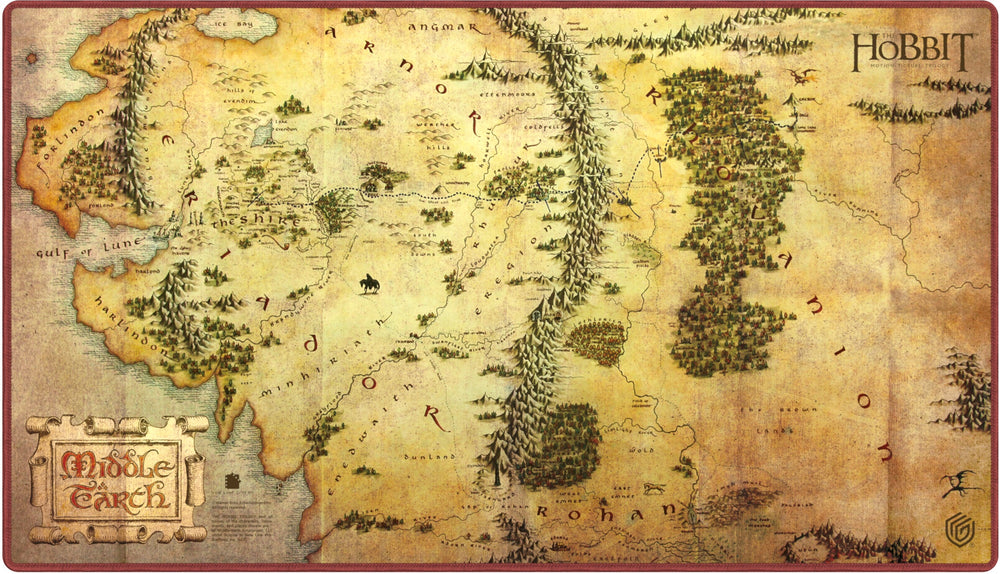 UG PLAYMAT The Hobbit Map - Middle Earth