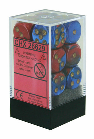 12 16mm D6 Gemini Blue-Red/gold CHX26629