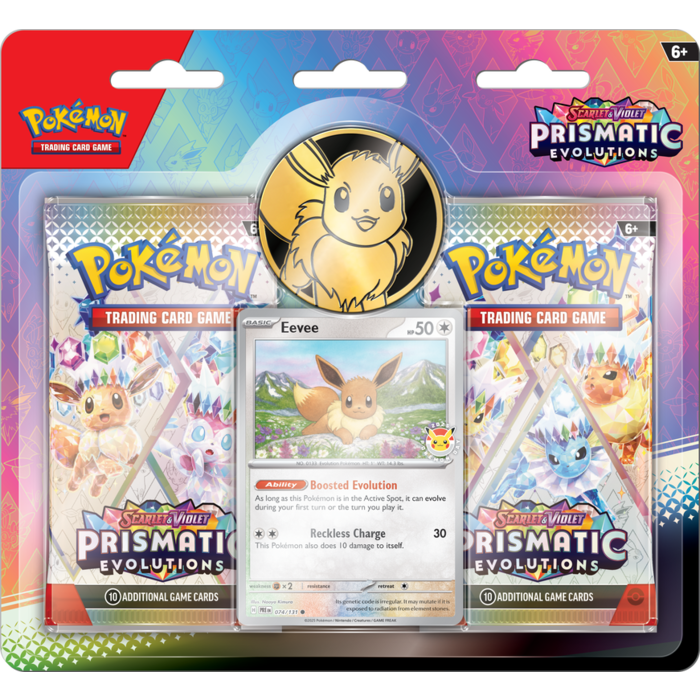 Pokemon Scarlet & Violet-Prismatic Evolutions 2 pack blister (1 per customer).