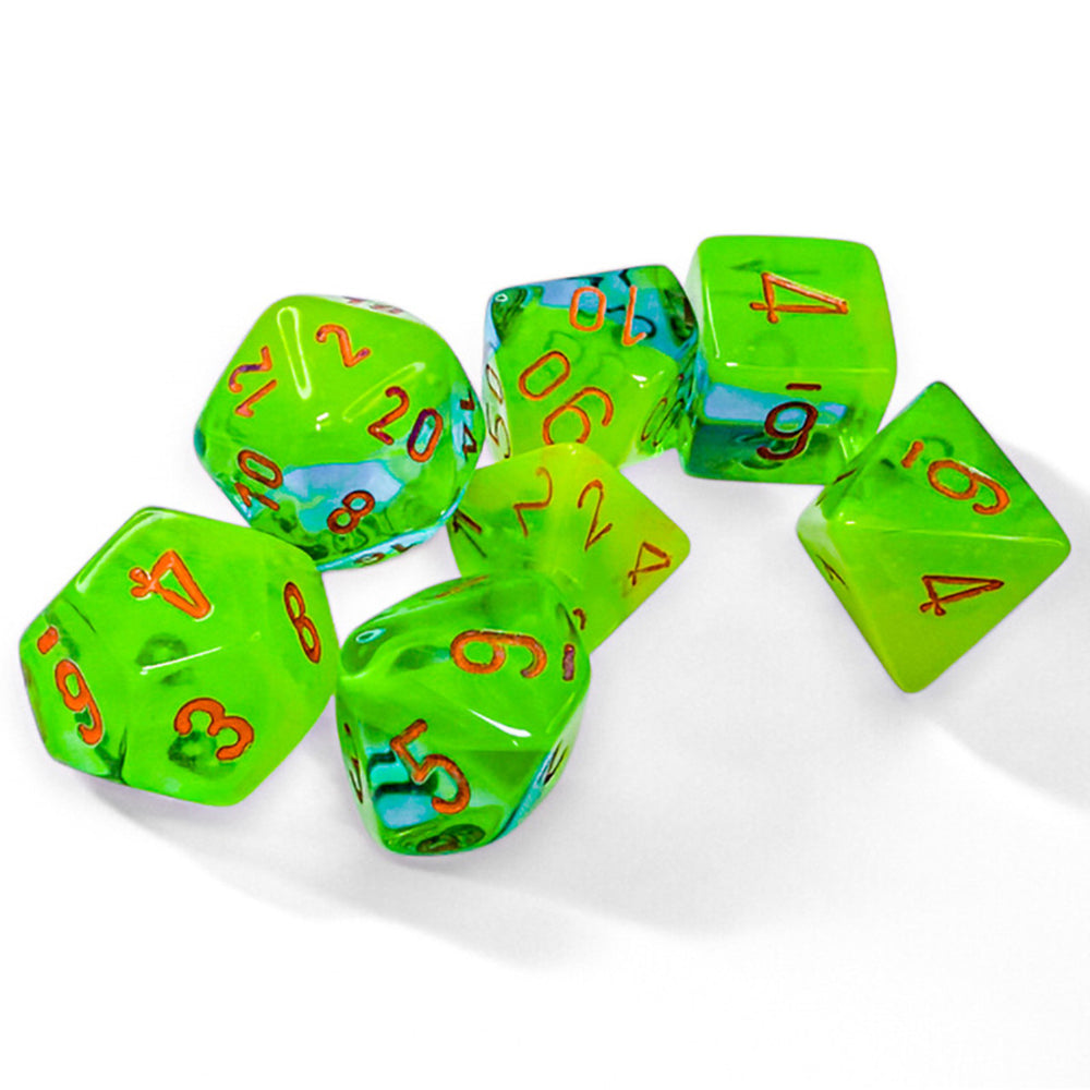 Chessex Luminary Effect Chx26470 Gemini Plasma Green-Teal/Orange