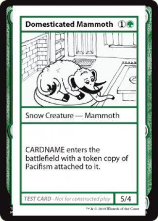 Domesticated Mammoth (2021 Edition) [Mystery Booster Playtest Cards] | Pandora's Boox