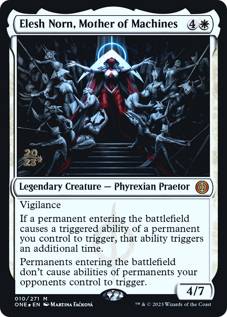 Elesh Norn, Mother of Machines [Phyrexia: All Will Be One Prerelease Promos] | Pandora's Boox