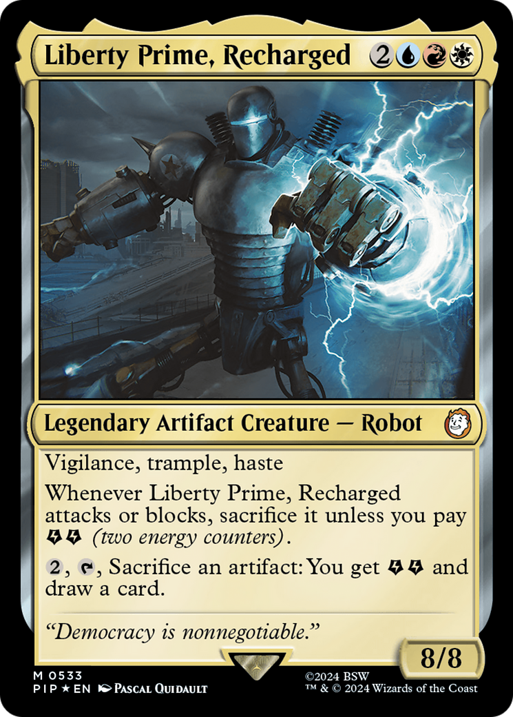 Liberty Prime, Recharged (Surge Foil) [Fallout] | Pandora's Boox