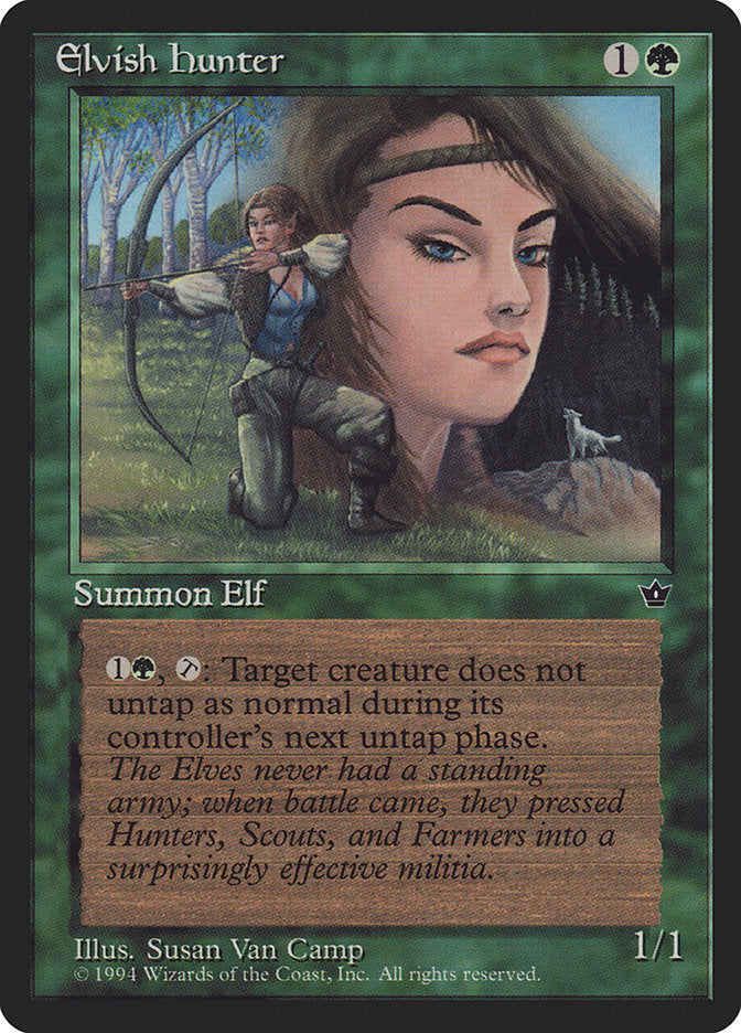 Elvish Hunter (Susan Van Camp) [Fallen Empires] | Pandora's Boox