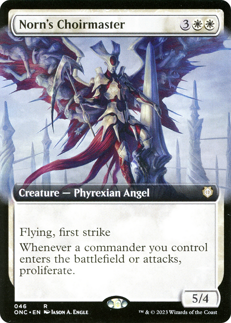 Norn's Choirmaster (Extended Art) [Phyrexia: All Will Be One Commander] | Pandora's Boox