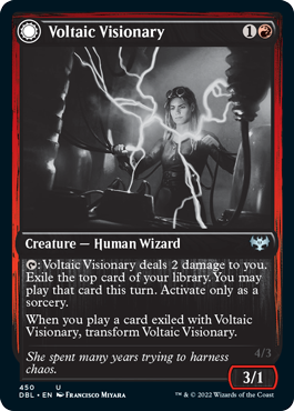 Voltaic Visionary // Volt-Charged Berserker [Innistrad: Double Feature] | Pandora's Boox