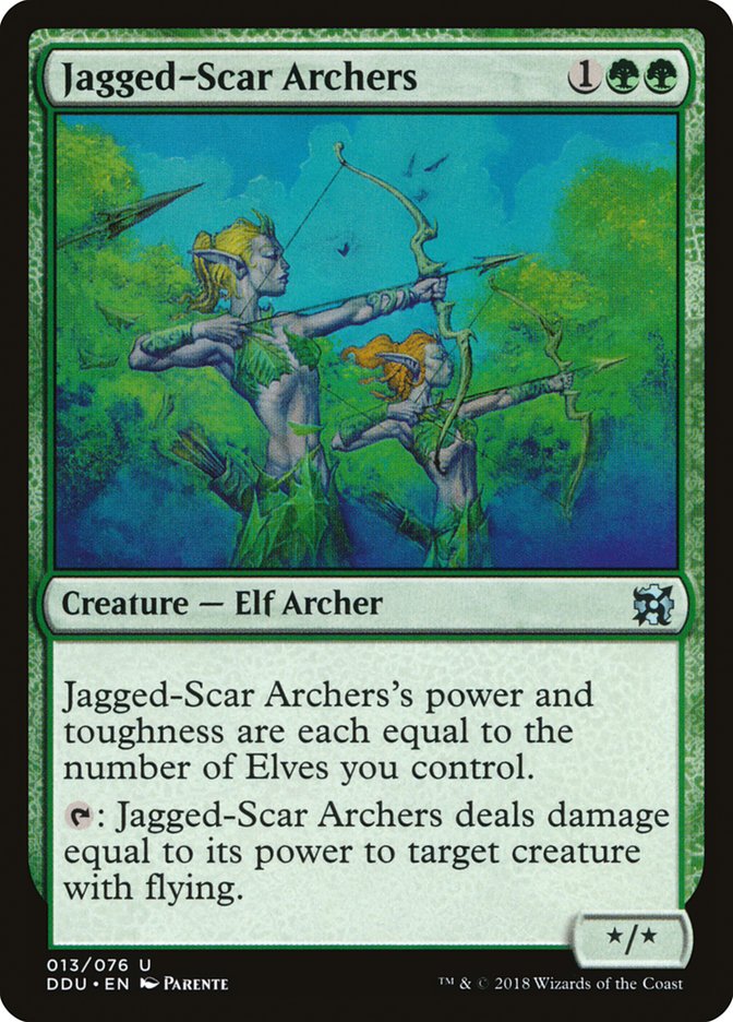Jagged-Scar Archers [Duel Decks: Elves vs. Inventors] | Pandora's Boox
