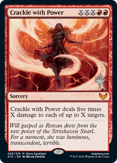 Crackle with Power (Promo Pack) [Strixhaven: School of Mages Promos] | Pandora's Boox