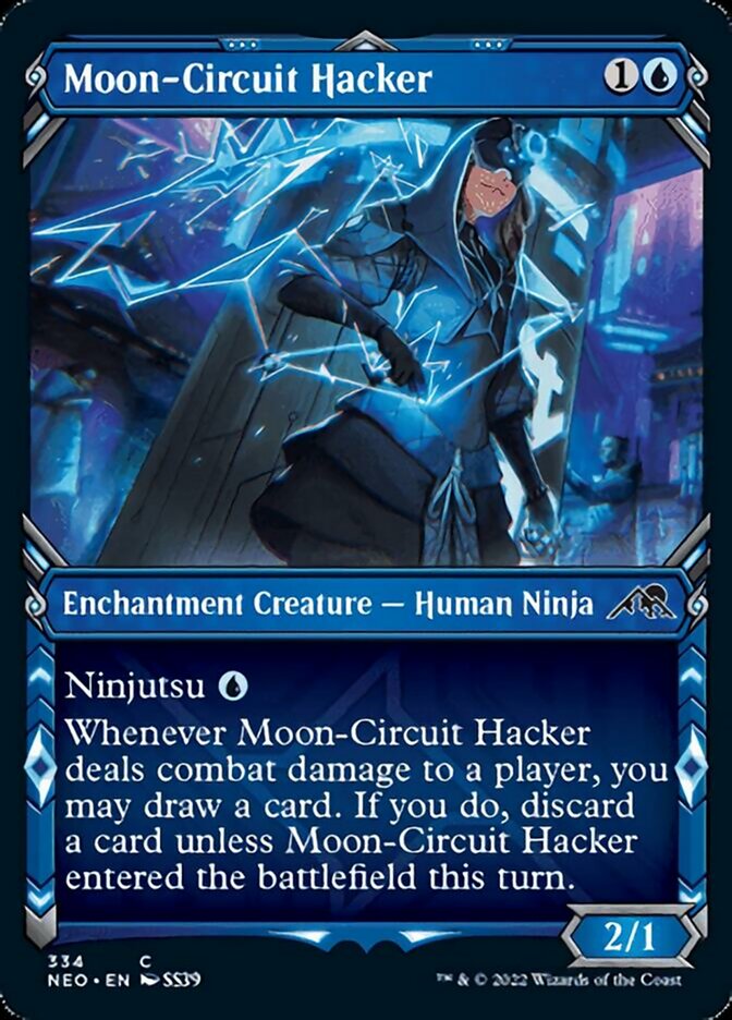 Moon-Circuit Hacker (Showcase Ninja) [Kamigawa: Neon Dynasty] | Pandora's Boox