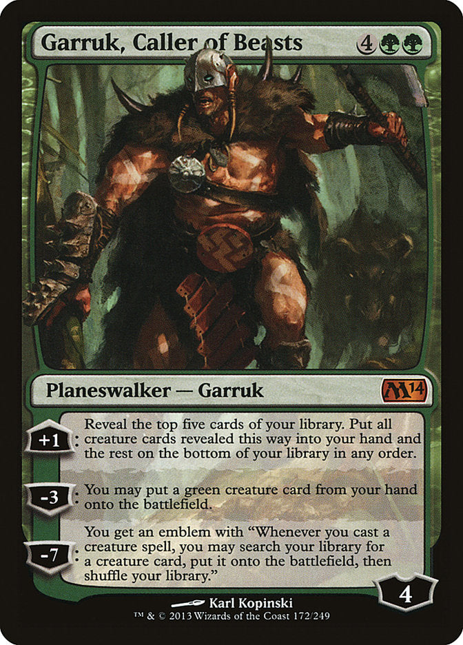 Garruk, Caller of Beasts [Magic 2014] | Pandora's Boox