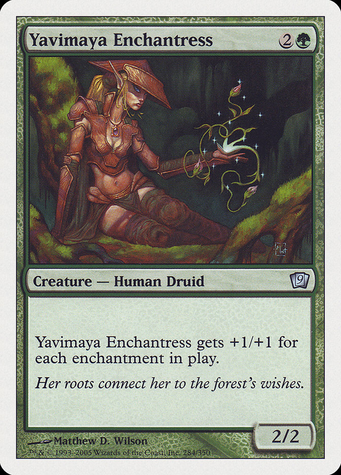 Yavimaya Enchantress [Ninth Edition] | Pandora's Boox