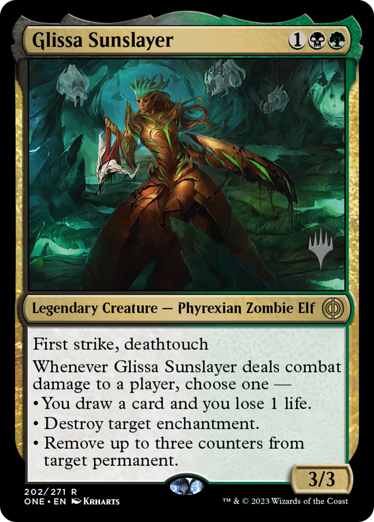Glissa Sunslayer (Promo Pack) [Phyrexia: All Will Be One Promos] | Pandora's Boox