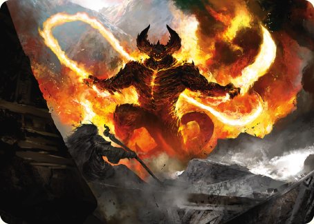 The Balrog, Flame of Udun Art Card [The Lord of the Rings: Tales of Middle-earth Art Series] | Pandora's Boox