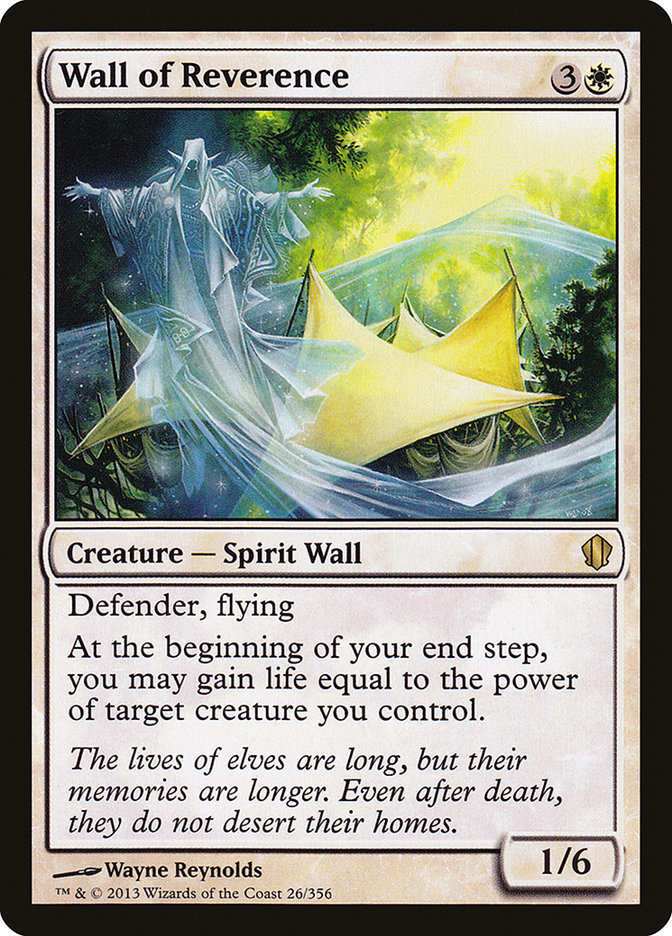 Wall of Reverence [Commander 2013] | Pandora's Boox