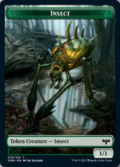 Insect // Spirit Cleric Double-Sided Token [Innistrad: Crimson Vow Tokens] | Pandora's Boox
