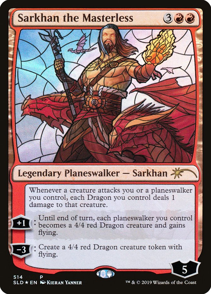 Sarkhan the Masterless (Stained Glass) [Secret Lair Drop Promos] | Pandora's Boox