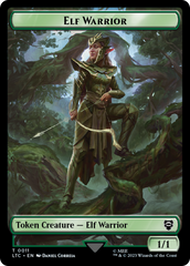Elf Warrior // Insect Double Sided Token [The Lord of the Rings: Tales of Middle-Earth Commander Tokens] | Pandora's Boox