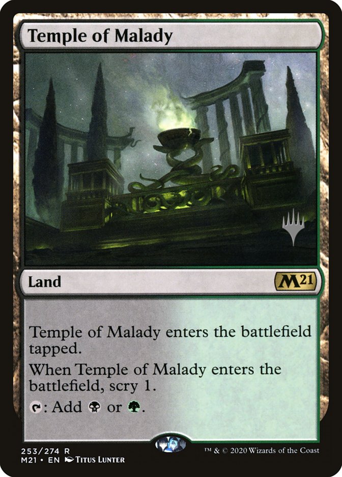 Temple of Malady (Promo Pack) [Core Set 2021 Promos] | Pandora's Boox