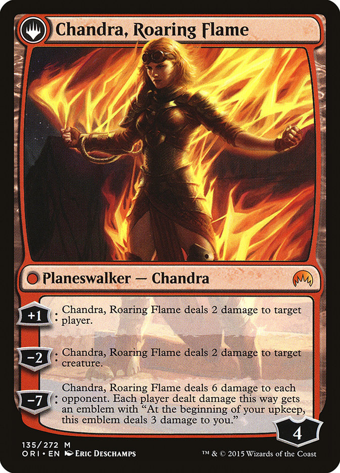 Chandra, Fire of Kaladesh // Chandra, Roaring Flame [Magic Origins] | Pandora's Boox