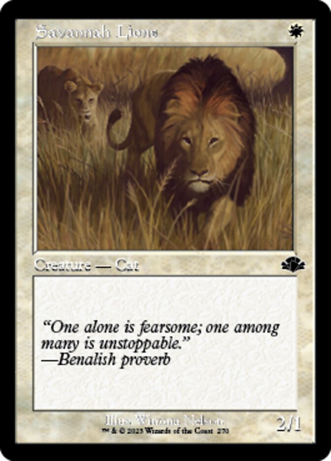 Savannah Lions (Retro) [Dominaria Remastered] | Pandora's Boox