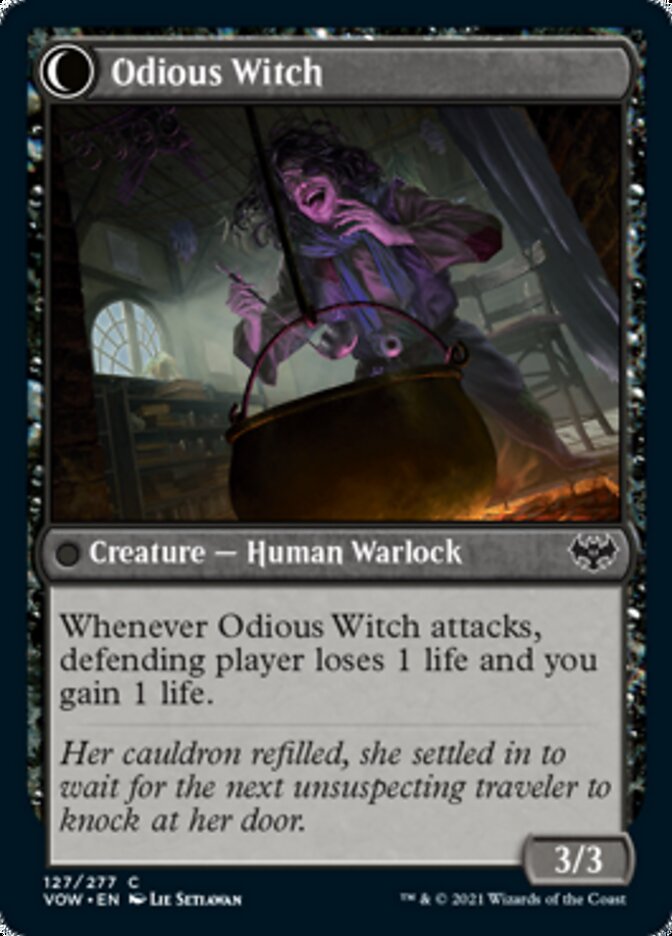 Ragged Recluse // Odious Witch [Innistrad: Crimson Vow] | Pandora's Boox
