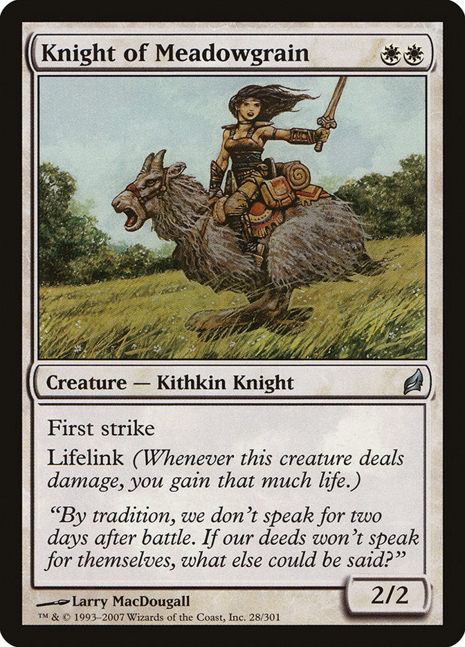 Knight of Meadowgrain [Lorwyn] | Pandora's Boox