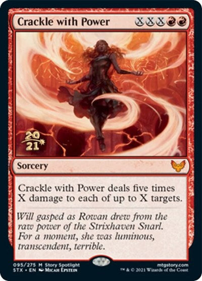 Crackle with Power [Strixhaven: School of Mages Prerelease Promos] | Pandora's Boox
