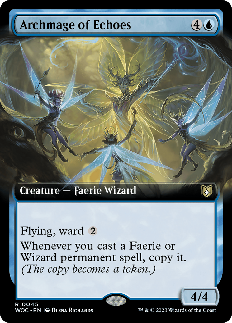 Archmage of Echoes (Extended Art) [Wilds of Eldraine Commander] | Pandora's Boox