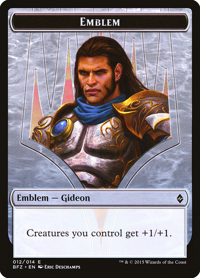 Gideon, Ally of Zendikar Emblem [Battle for Zendikar Tokens] | Pandora's Boox