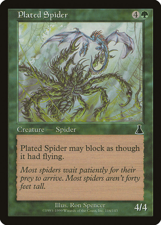Plated Spider [Urza's Destiny] | Pandora's Boox