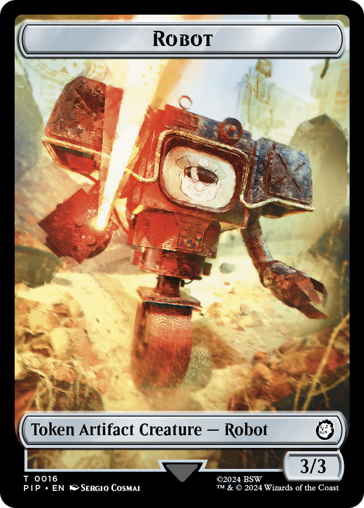 Treasure (0019) // Robot Double-Sided Token [Fallout Tokens] | Pandora's Boox