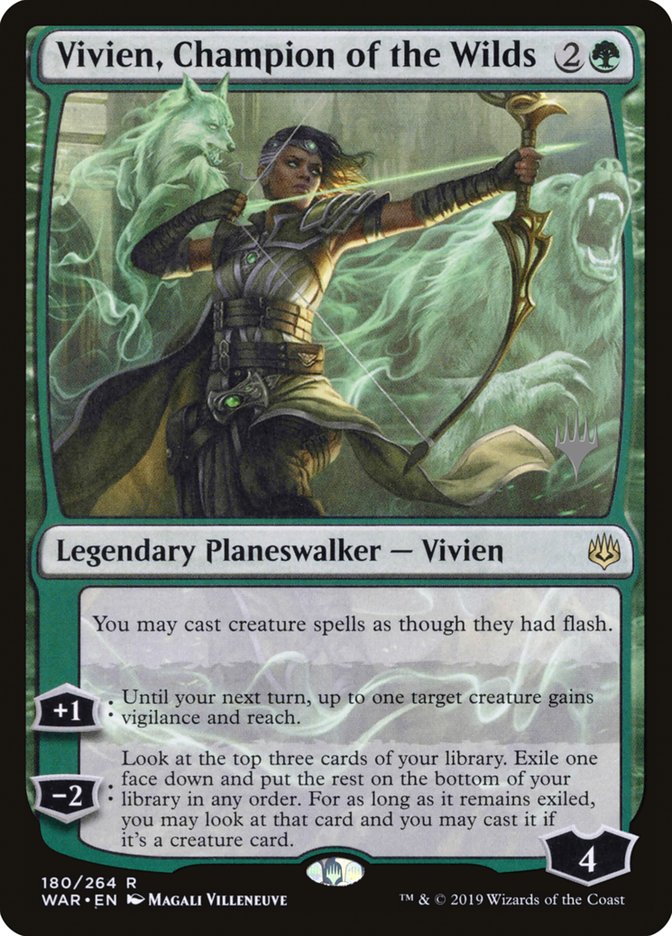 Vivien, Champion of the Wilds (Promo Pack) [War of the Spark Promos] | Pandora's Boox