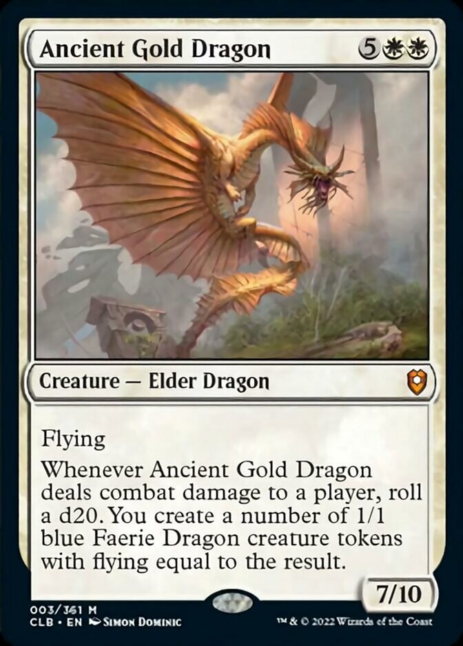 Ancient Gold Dragon [Commander Legends: Battle for Baldur's Gate] | Pandora's Boox