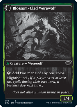 Weaver of Blossoms // Blossom-Clad Werewolf [Innistrad: Double Feature] | Pandora's Boox