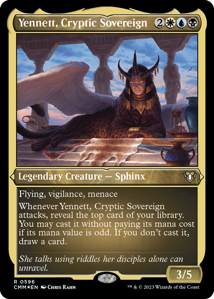 Yennett, Cryptic Sovereign (Foil Etched) [Commander Masters] | Pandora's Boox