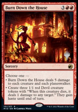 Burn Down the House (Promo Pack) [Innistrad: Midnight Hunt Promos] | Pandora's Boox
