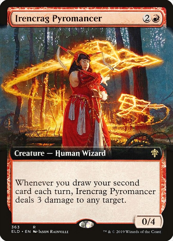 Irencrag Pyromancer (Extended Art) [Throne of Eldraine] | Pandora's Boox