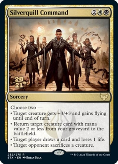 Silverquill Command [Strixhaven: School of Mages Prerelease Promos] | Pandora's Boox