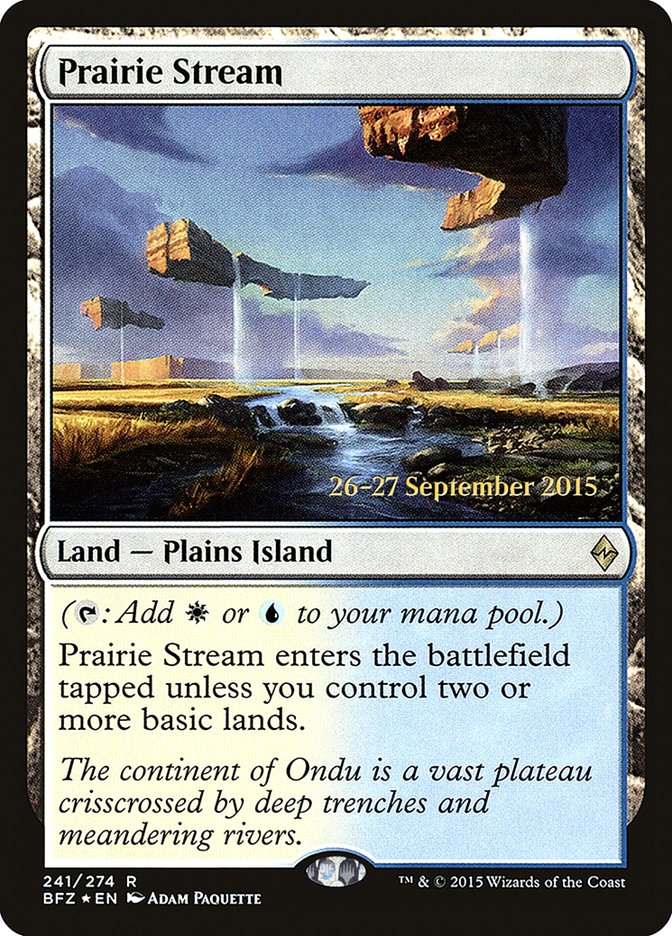 Prairie Stream [Battle for Zendikar Prerelease Promos] | Pandora's Boox