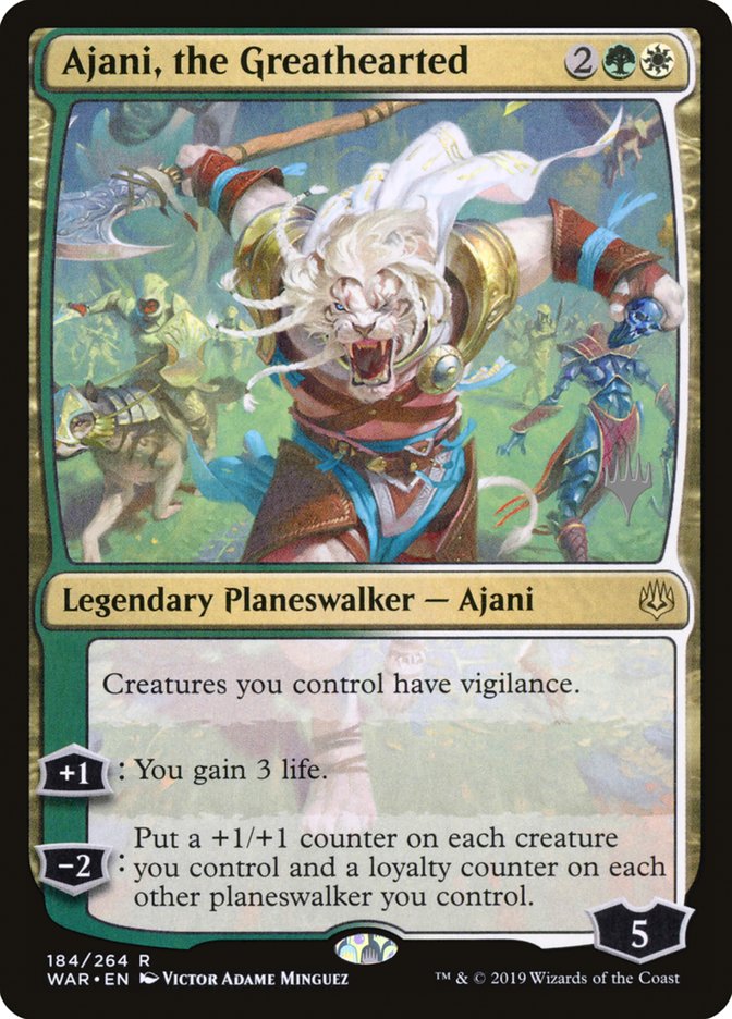 Ajani, the Greathearted (Promo Pack) [War of the Spark Promos] | Pandora's Boox