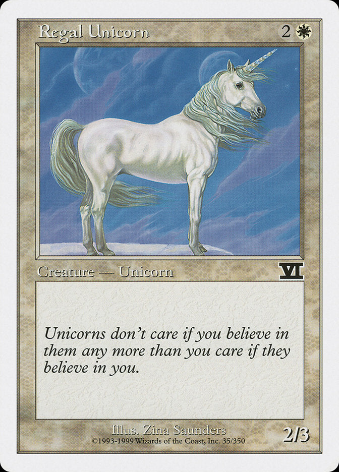 Regal Unicorn [Classic Sixth Edition] | Pandora's Boox