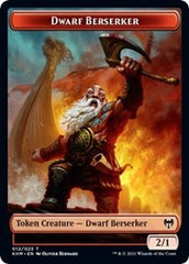 Dwarf Berserker // Tibalt, Cosmic Impostor Emblem Double-Sided Token [Kaldheim Tokens] | Pandora's Boox